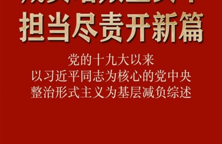 減負增效重實干 擔(dān)當(dāng)盡責(zé)開新篇——黨的十九大以來以習(xí)近平同志為核心的黨中央整治形式主義為基層減負綜述