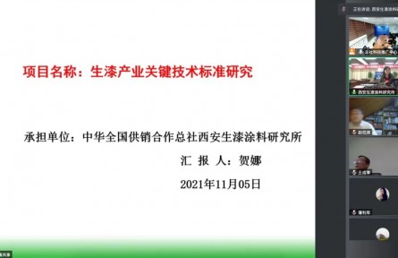 總社西安生漆涂料研究所“生漆產(chǎn)業(yè)關鍵技術標準研究”成果評價公告【2021（41號）】