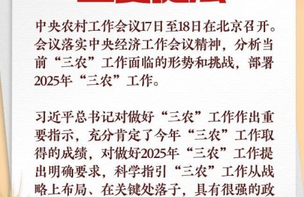 明年“三農(nóng)”工作怎么干？讀懂中央農(nóng)村工作會議重要提法