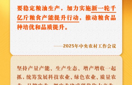中央農村工作會議關鍵提法之四：新一輪千億斤糧食產能提升行動
