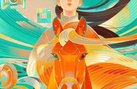 插畫故事：駕馭科技奔馬，奔向AI未來！